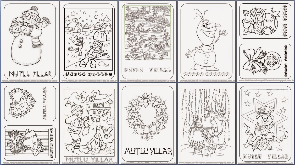 Coloring pages for the month of the year - Preschool Crafts