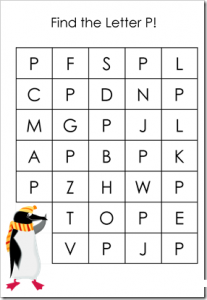 letter p maze worksheet