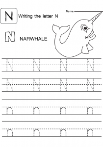 Letter-capital-and-small-N-worksheet