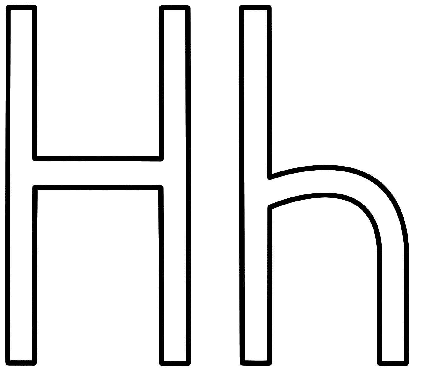 Letter H Coloring Pages Letter F