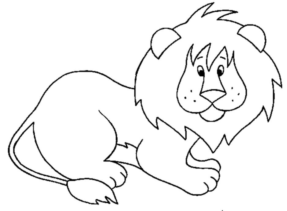 Lion Coloring Pages Preschool And Kindergarten