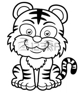 baby Tiger coloring pages ideas for preschool