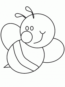 bee coloring pages for kids