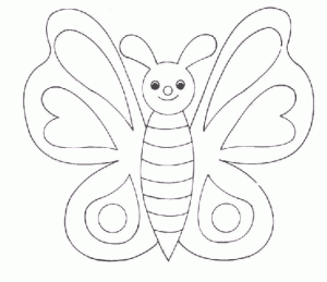 Butterfly Coloring Pages For Kids - Preschool and Kindergarten
