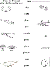 circle-that-begin words-with-letter-p-worksheet