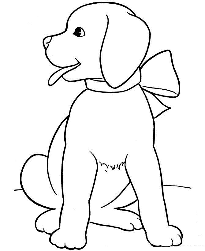 Dog Coloring Pages For Kids - Preschool and Kindergarten