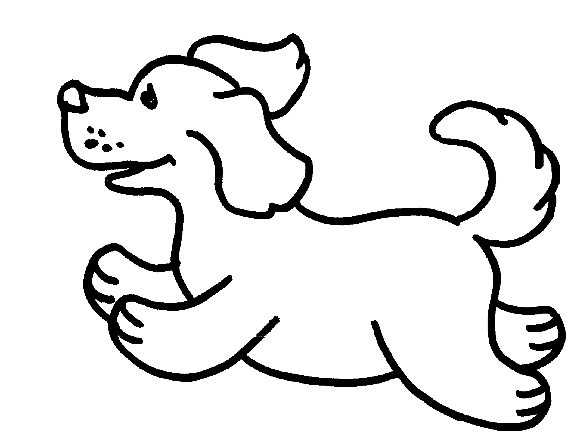simple dog cat coloring pages - photo #32