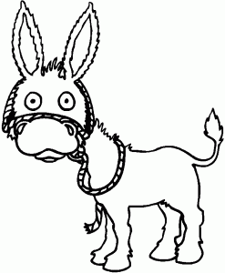 donkey-coloring-pages