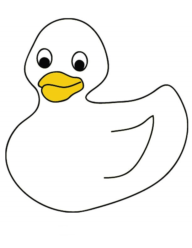 Duck Coloring Pages For Kids - Preschool and Kindergarten