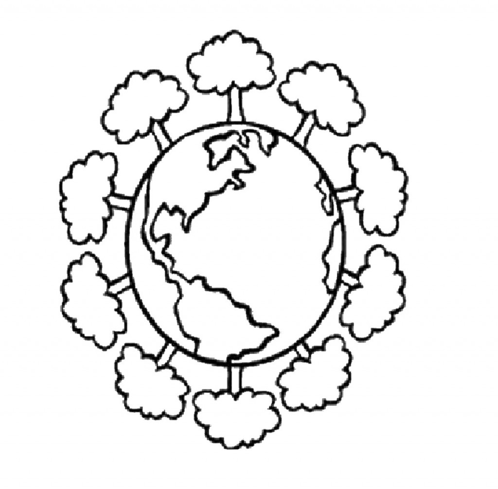 Earth Day Coloring Pages   Preschool and Kindergarten