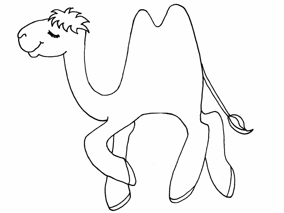 free-animals-Camel-printable-coloring-pages-for-preschool