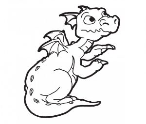 free-animals-Dragon -printable-coloring-pages-for-preschool