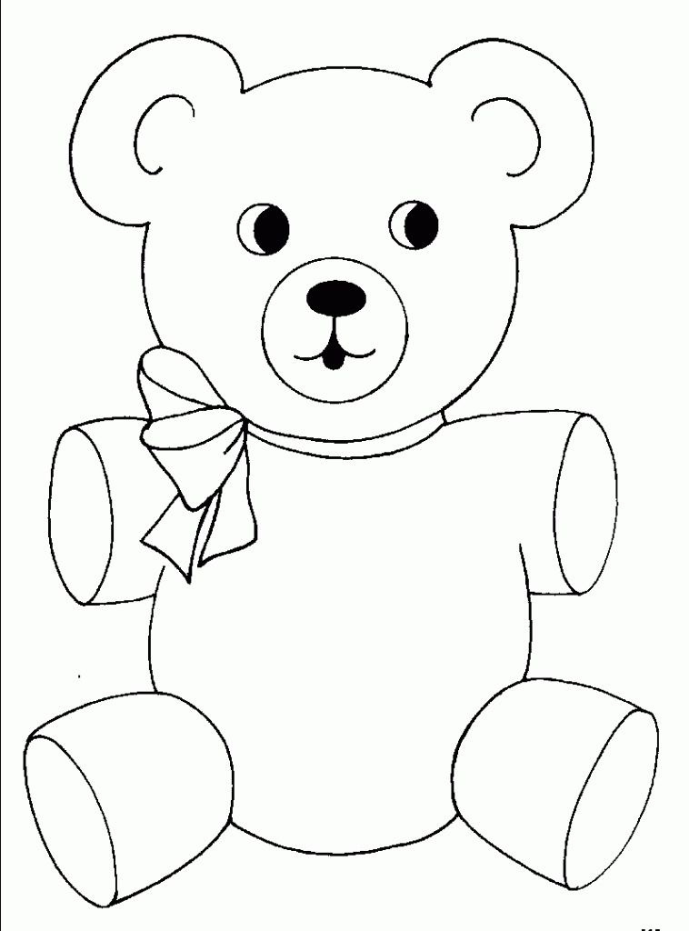 Bear Coloring Pages - Preschool and Kindergarten