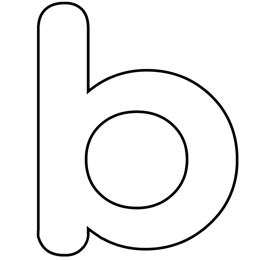 Letter B Coloring Pages Preschool and Kindergarten