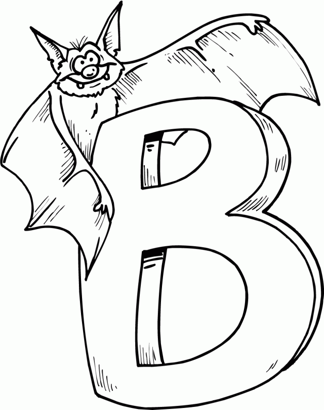 Letter B Coloring Pages Preschool and Kindergarten