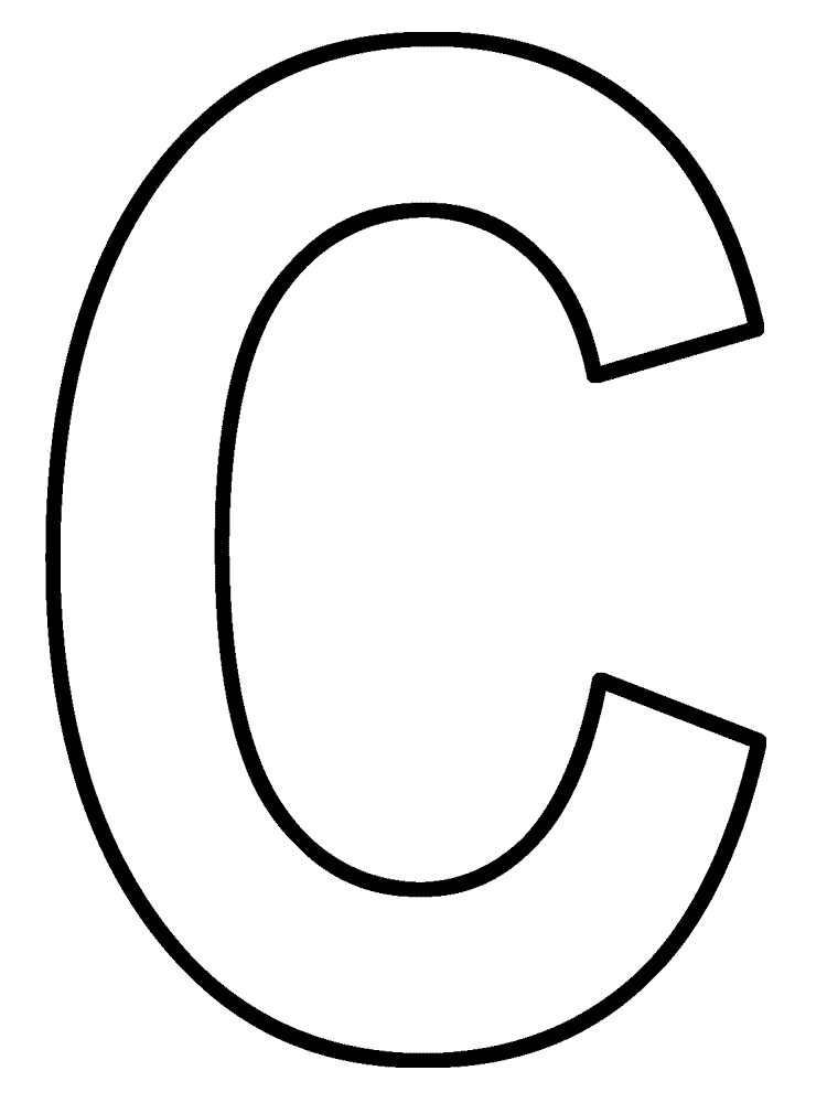 Free letter c printable coloring pages for Preschool Preschool Crafts