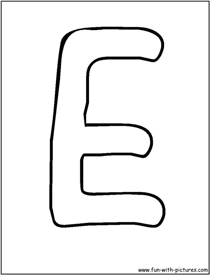 free-letter- e -printable-coloring-pages-for-kid - Preschool Crafts