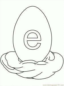 Letter E Coloring Pages - Preschool and Kindergarten