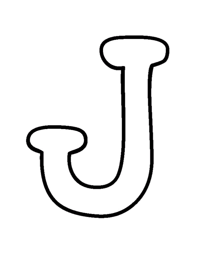 free letter j coloring pages for-preschool - Preschool Crafts
