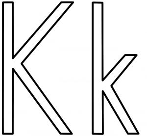 free-letter k coloring pages-for preschool