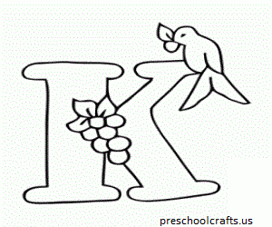 free-letter k coloring-pages for preschool