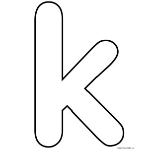 free-letter k-coloring pages for preschool
