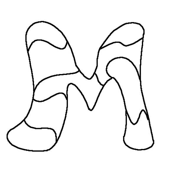 free-letter m-coloring pages for preschool - Preschool Crafts