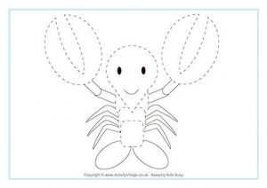 funny printable lobster coloring pages