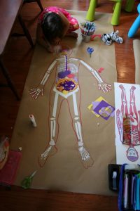 human body skeleton crafts