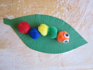 hungry caterpillar carft idea for kindergarten