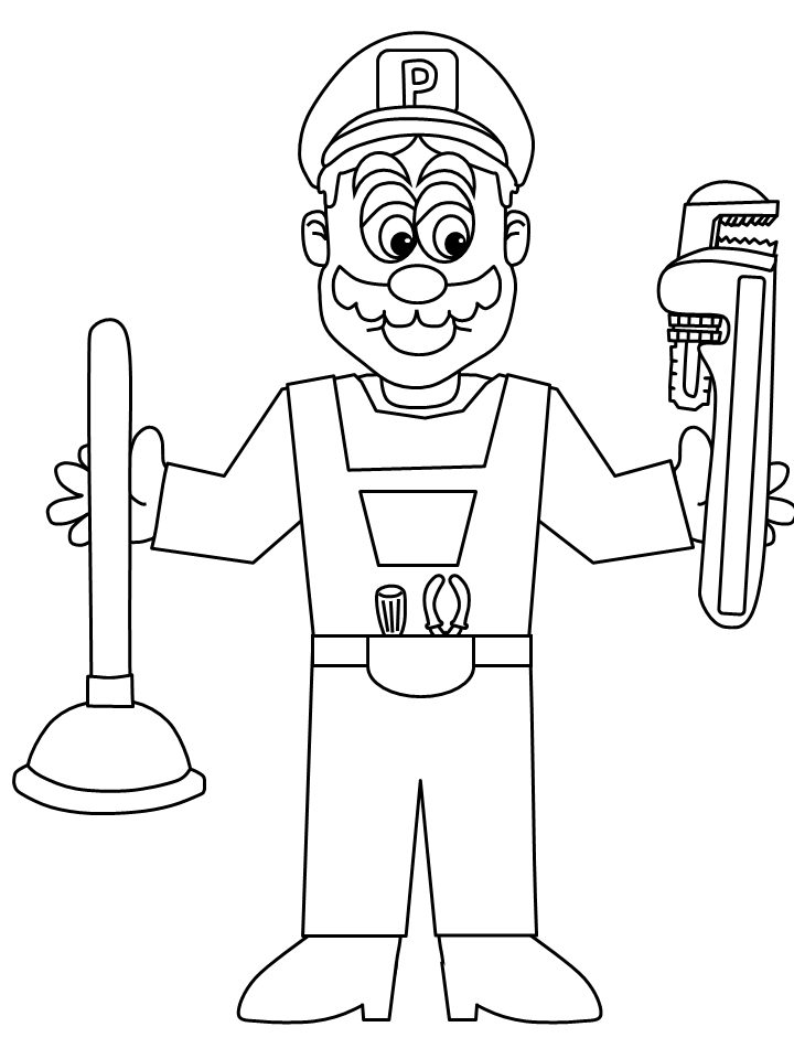 Labor Day Coloring Pages for Kids - Preschool and Kindergarten