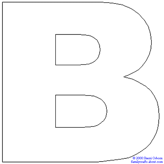 Letter B Coloring Pages - Preschool and Kindergarten