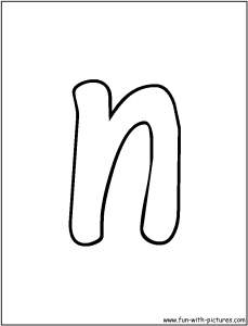 letter n-coloring-pages for preschool