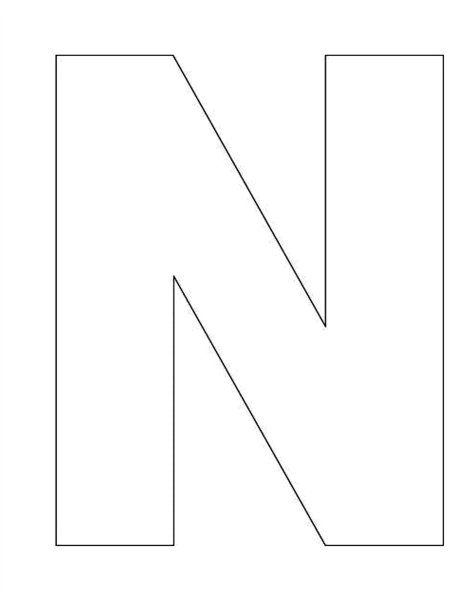 letter n coloring pages-for-preschool - Preschool Crafts