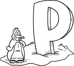 letter p coloring pages for kids