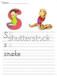 letter s worksheets for child