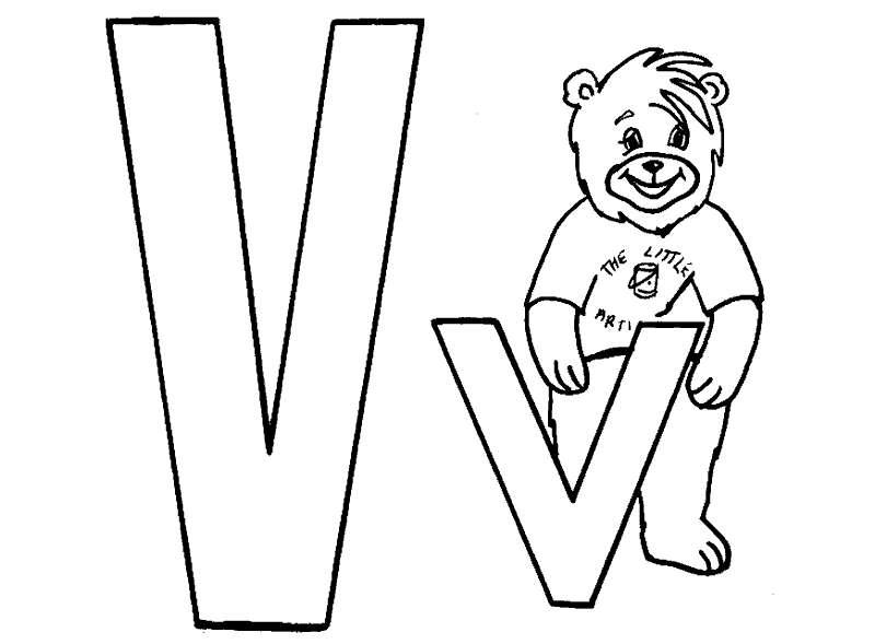 v coloring pages preschool - photo #44