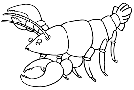 printable lobster coloring for preschool
