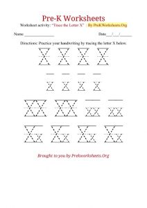 tracing-letter-x-worksheets