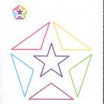 triangle and star coloring page
