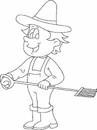 labor day free coloring pages farmer