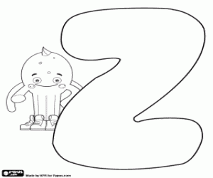 z coloring page