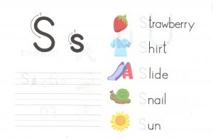 alphabet-capital-and-small-letter-S-s-worksheet-for-kids