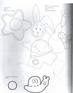 rabbit puppet making activity patterns for kids