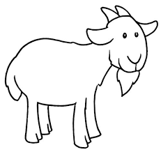 Enjoyable Goat Coloring Pages for kids