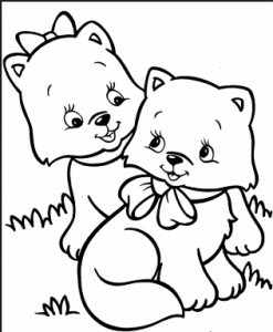 cats coloring pages for kids