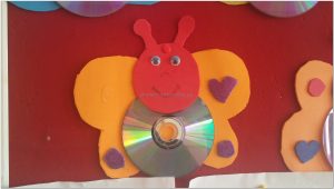 cd crafts butterfly funny