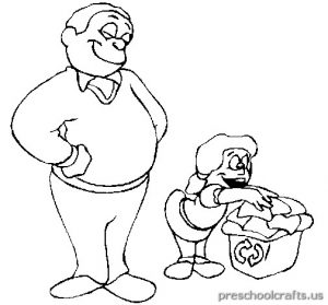 father's day coloring pages for first grade