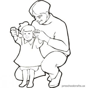 father's day coloring pages for toddler