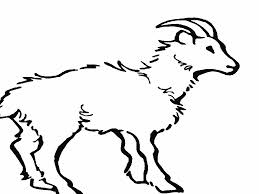 free Goat Coloring Pages for kids